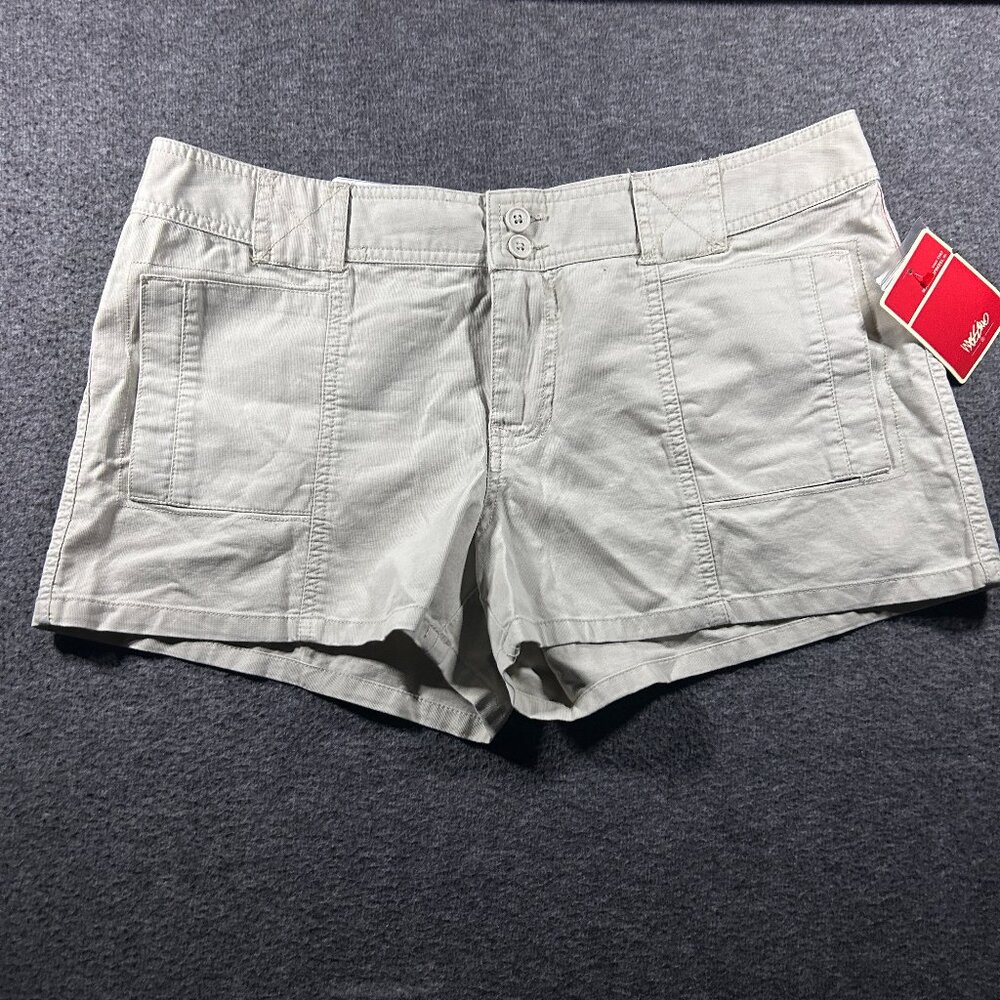 Vintage Y2K Mossimo Mini Micro Khaki Brown Low Rise Shorts Short Sz 13 NWT‎